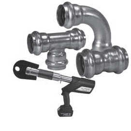 Victaulic Vic-Press™ Fittings for Schedule 10S, Type 304 Stainless Steel -  Plain End Press Fittings